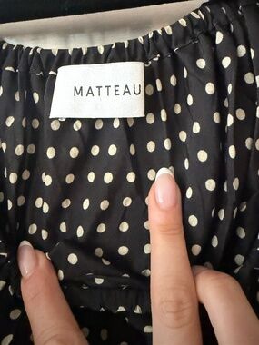 Matteau Polka Dot Print Long Dress